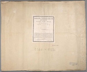 Orbis Terrarum Antiquus : Secundum Optimos Auctores, Tam Veteres Quam Recentiores, In Usum Scholarum