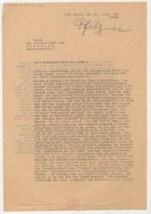 Brief an Gustav-Adolf Groß : 26.04.1946