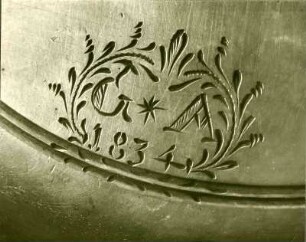 Detail auf Zinn, Familie Zink