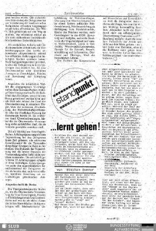 ... lernt gehen!