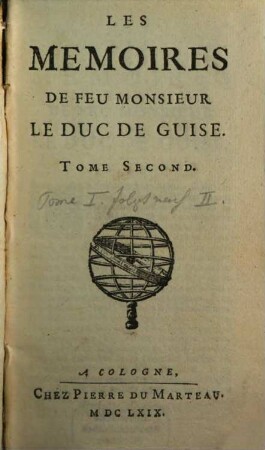 Les Mémoires De Feu Monsieur Le Duc De Guise. 2