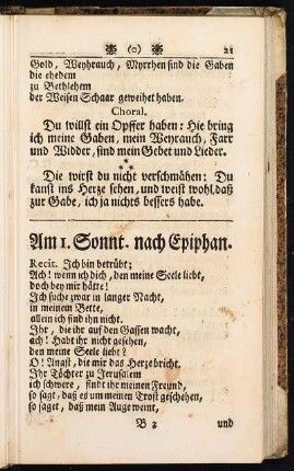 Am 1. Sonnt. nach Epiphan.