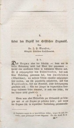 447-488 Ueber den Begriff der christlichen Dogmatik
