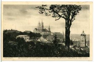 Meißen. Blick vom Jüdenberg zum Burgberg