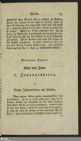 Siebentes Kapitel. May und Juny