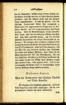 Siebentes Kapitel. Von der Temperatur des östlichen Theiles von Nord-Amerika.
