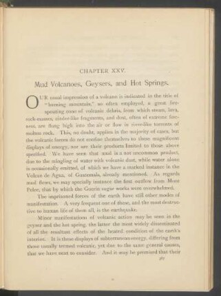 Chapter XXV. - Mud volcanoes, geysers, and hot springs.