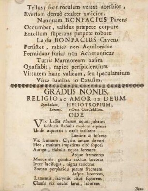 Gradus nonus. Religio ac amor in Deum.