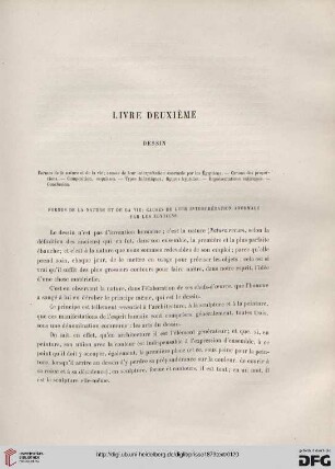 Livre deuxième: Dessin