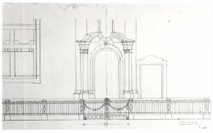 Rastatt, RA; Neue Synagoge, Einfriedung (Bauplan von 1905)