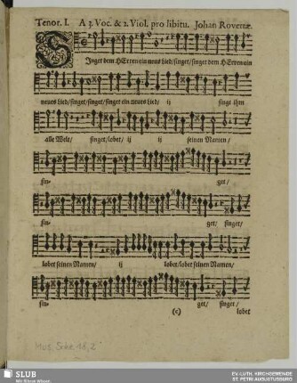 Tenor = Tenor I.