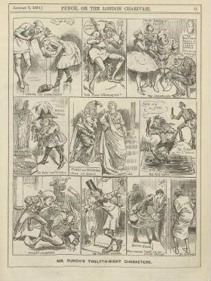Mr. Punch's Twelfth-Night characters