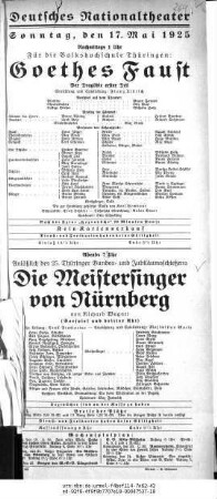Die Meistersinger von Nürnberg [Vorspiel und dritter Akt]