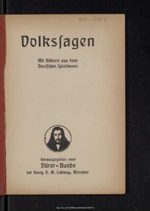Volkssagen : mit Bildern aus dem deutschen Spielmann