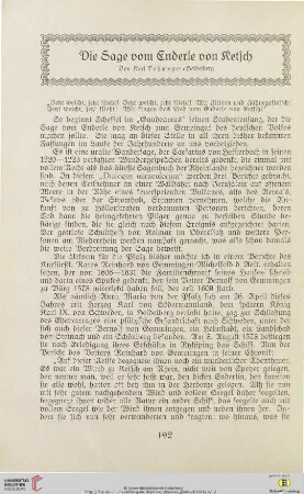 Die Sage vom Enderle von Ketsch