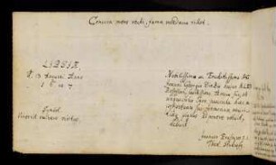 Erasmus, Johann [? hier: Joannes Erasmus]. Leipzig, 13.8.1687.