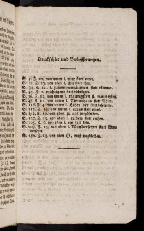 Druckfehler und Verbesserungen