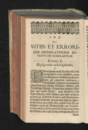 De Vitiis et Erroribus Moderatorum Iuventutis Scholasticae.