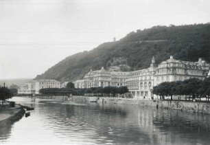 Bad Ems. Kurhaus. Ansicht über die Lahn
