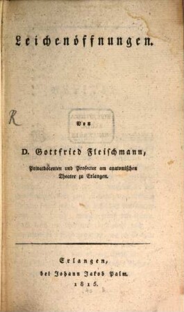 Leichenöffnungen