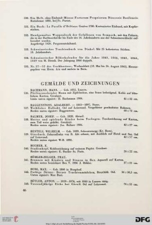 Gemälde und Zeichnungen (Nr. 536-633)