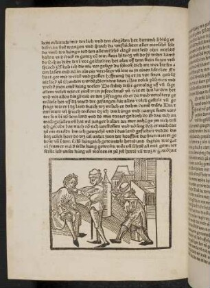 Der Königsohn empfängt seine Weggefährten vor seinem Thron; (Kapitel XV: Von des Königs Sohne und seinen Gefährten).