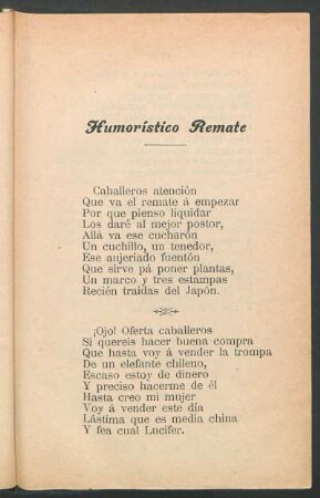 Humorístico remate