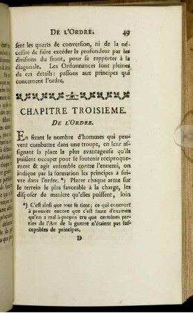 Chapitre Troisieme. De L'Ordre.