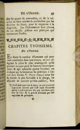 Chapitre Troisieme. De L'Ordre.
