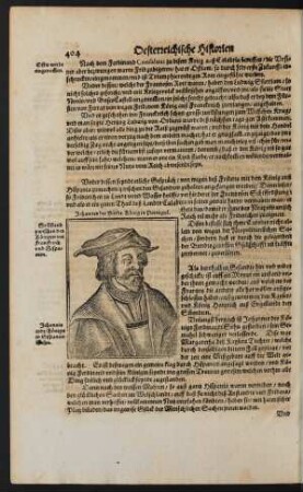 Johannes der Vierdt/ König in Portugal.