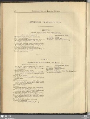 Austrian Classification