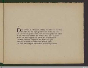 Dein kindliches schmiegen ...