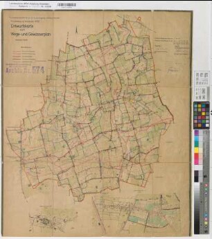 Walstedde (Drensteinfurt), Flurbereinigung Walstedde, Wege- und Gewässerplan