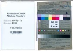 Entnazifizierung Martha Fust , geb. 11.02.1896 (Filialleiterin)