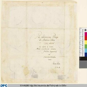 Eigenhändige Widmung zum 11. Geburtstag von Prinz Anton Ulrich von Braunschweig-Wolfenbüttel