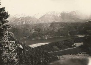 Bayrische Alpen. Blick vom herzogenstand auf den Walchensee