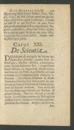 Caput XXI. De Scientia.