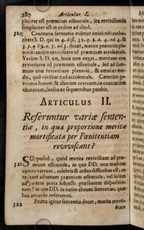 280-290, Supposito, quod merita reviviscant ad praemium ...