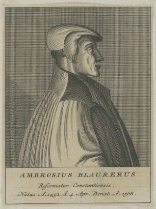 Bildnis des Ambrosius Blaurerus