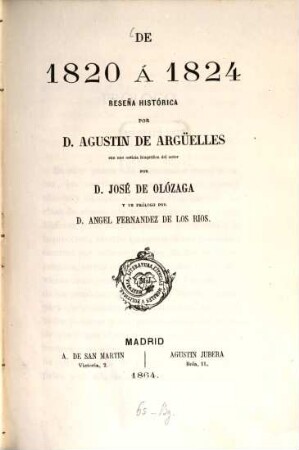 De 1820 á 1824