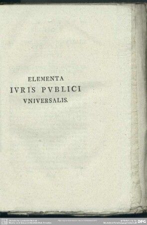 Elementa Iuris Publici Universalis