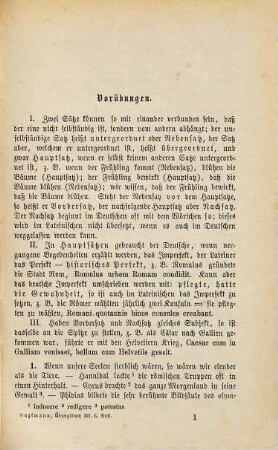 Übungsbuch zum Übersetzen ins Lateinische für die dritte Klasse der Lateinschule