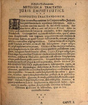 Methodica tractatio iuris emphyteutici