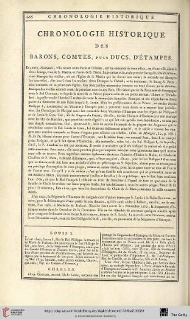 Chronologie historique des barons, comtes, puis ducs, d’Étampes