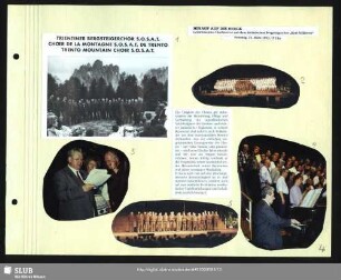 Gemeinsames Konzert vom Bergsteigerchor mit SOSAT aus Trentin (Bild 2) : Dirigent: Werner Matschke