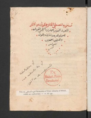 Tanzīh al-Muṣtafā al-muḫtār ʿammā lam yuṯbit min al-āṯār