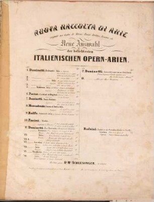 Aria nell'opera Niobe : "i tuoi frequenti palpiti"