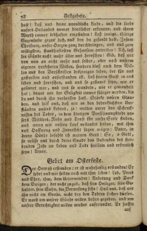 Gebet am Osterfeste.