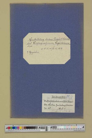 Einstellung der Requisitionen und Beschlagnahmen, Liquidationen usw.