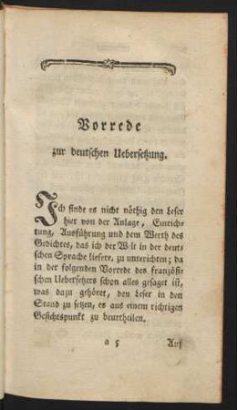Vorrede zur deutschen Uebersetzung